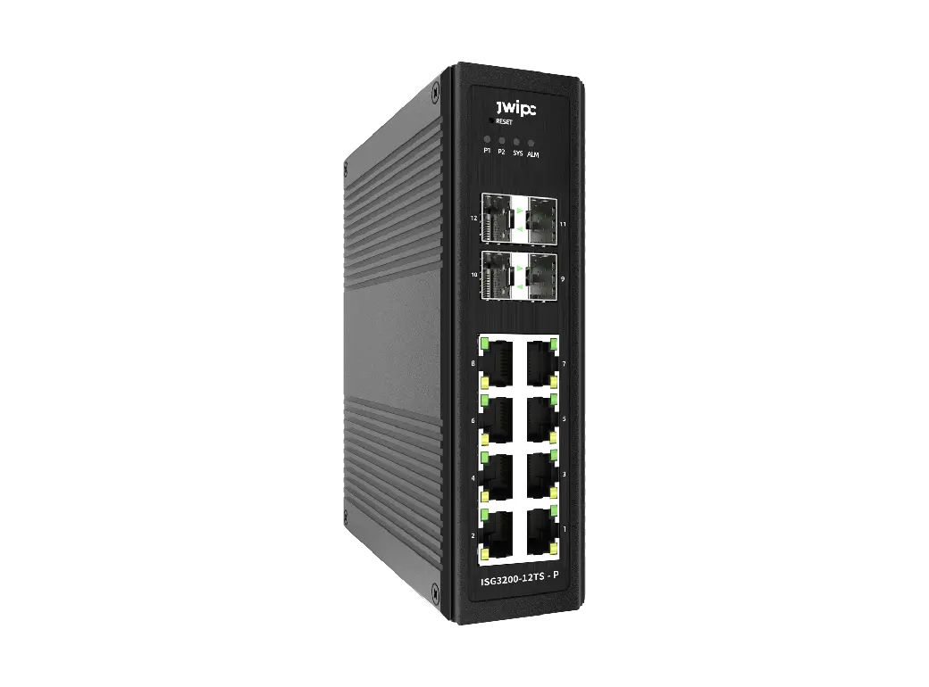 ISG3200-12TS-P Series Industrial 12-port Managed Ethernet PoE Switch